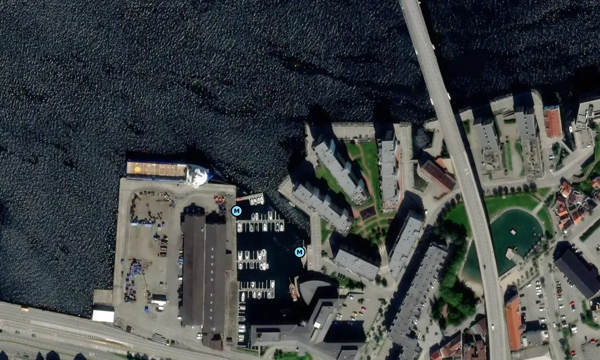 Satelite image of Badedammen Gjestehavn - Stavanger