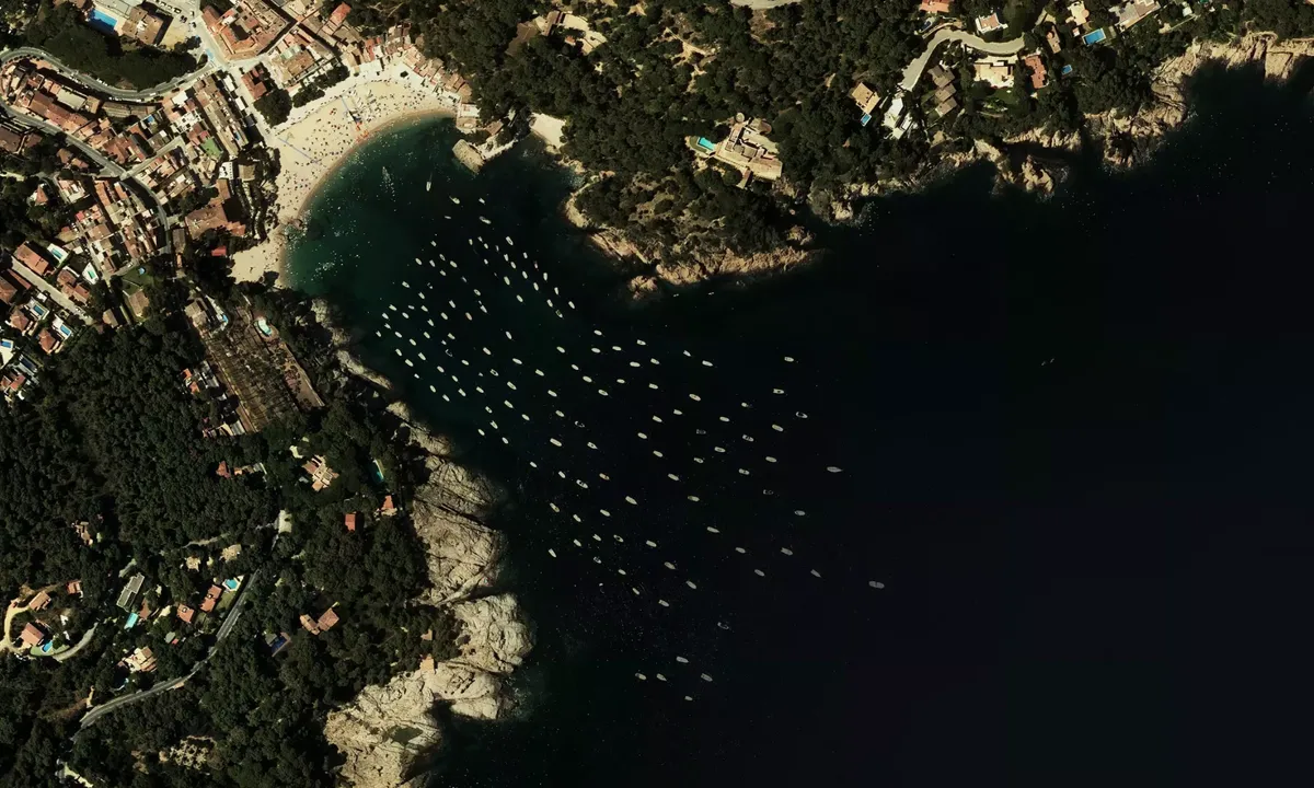 Flyfoto av Badia de Tamariu