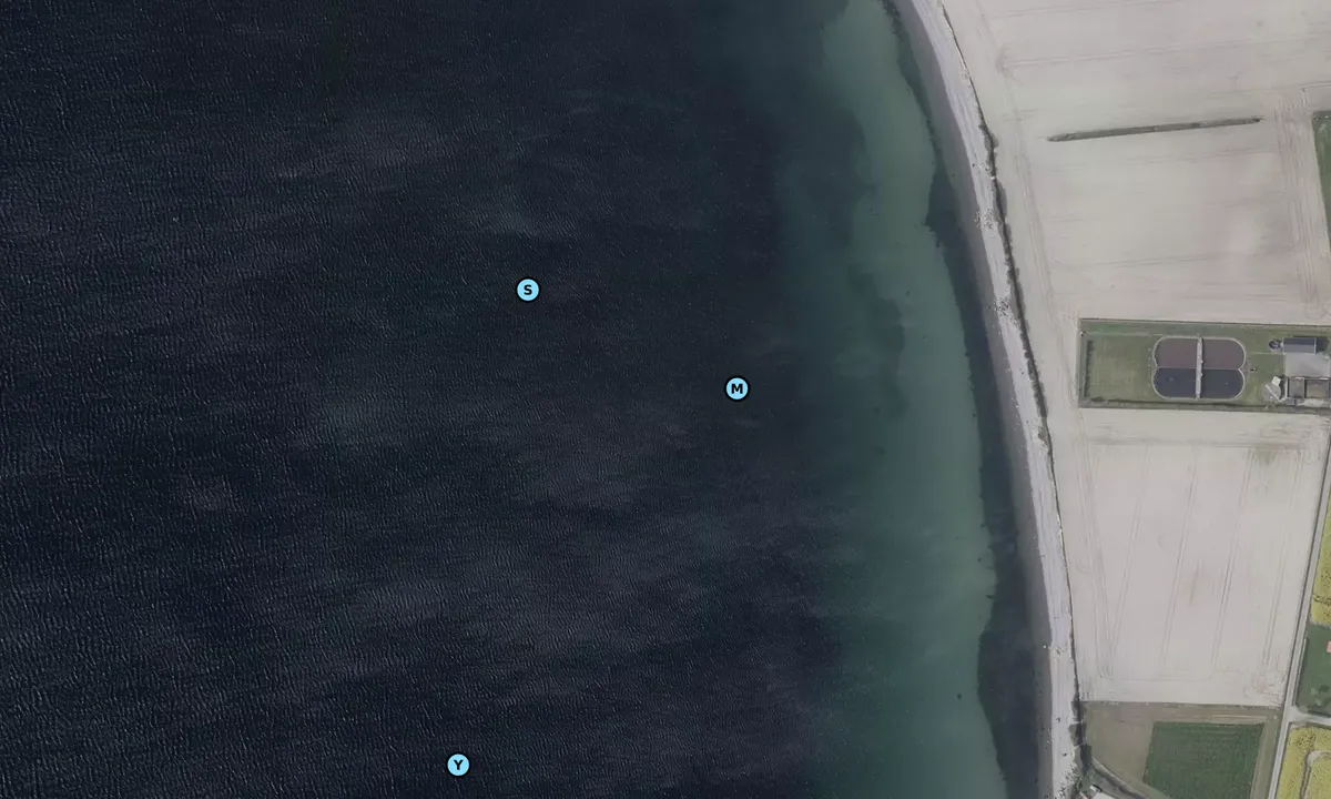 Satelite image of Bagenkop anchorage - south