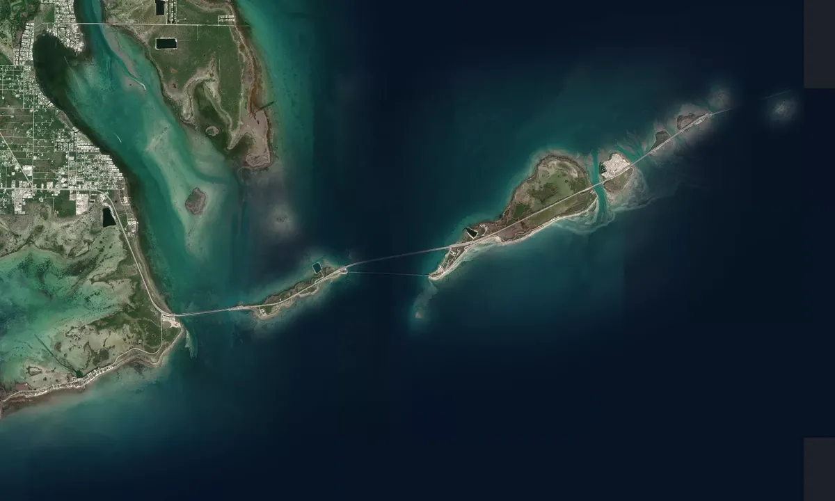 Flyfoto av Bahia Honda