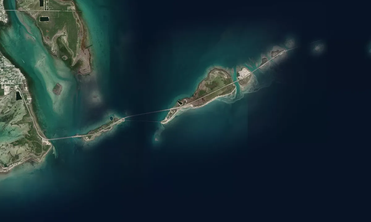 Flyfoto av Bahia Honda South