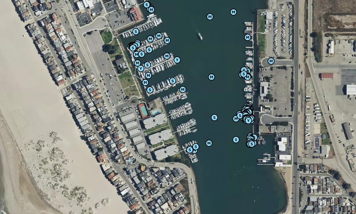 Satelite image of Bahia Yacht Marina