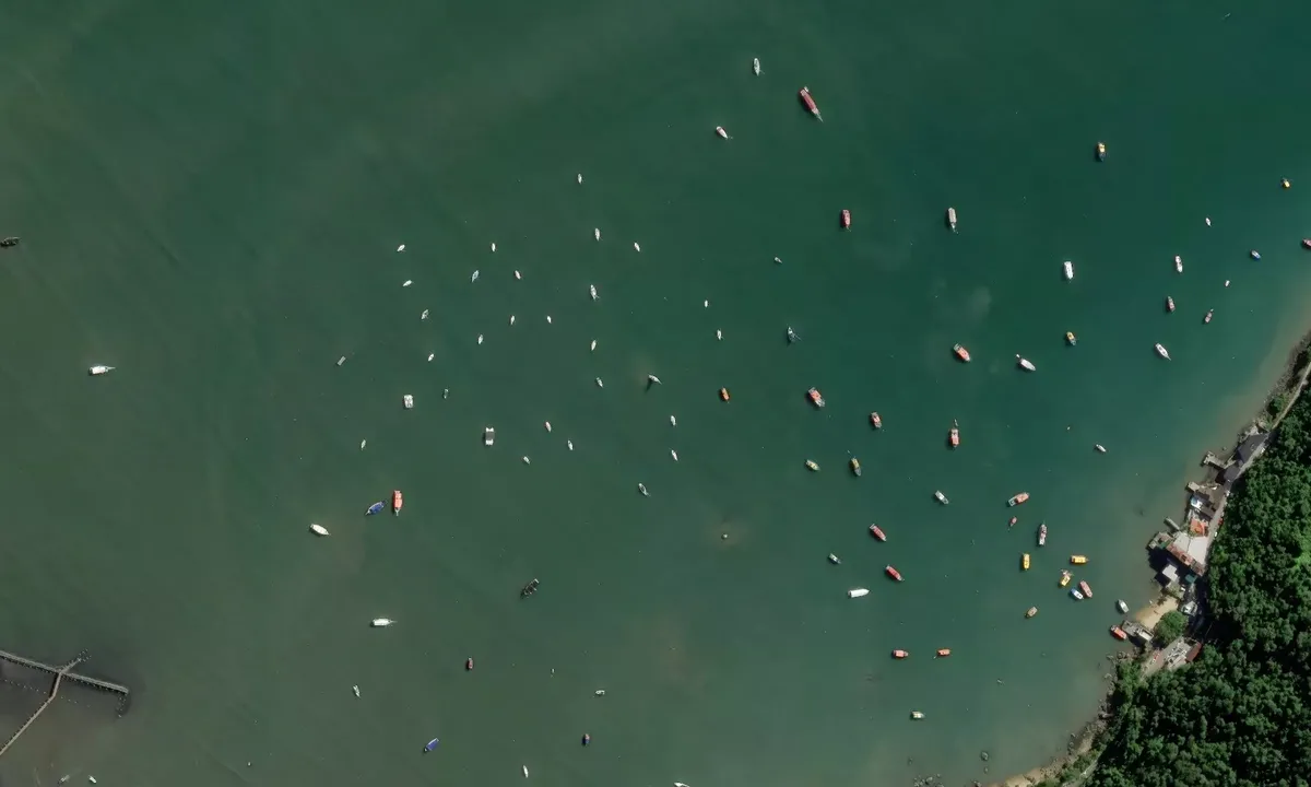 Satelite image of Baia de Ubatuba