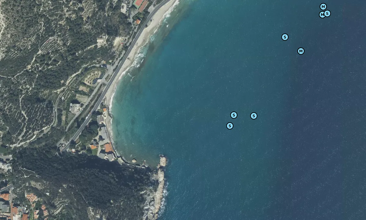 Satelite image of Baia dei Saraceni