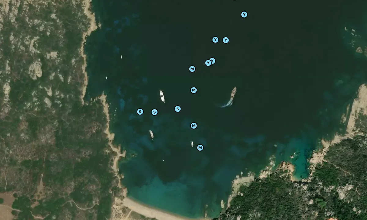 Satelite image of Baia della Contessa