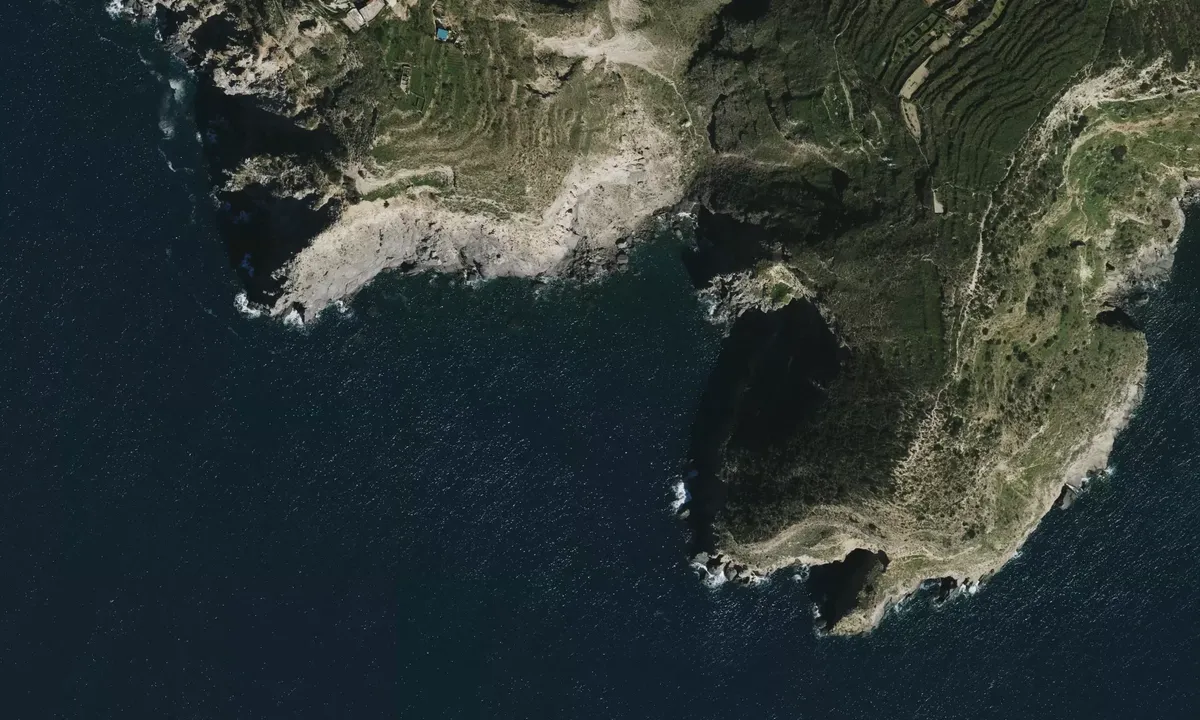 Satelite image of baia della Pelara