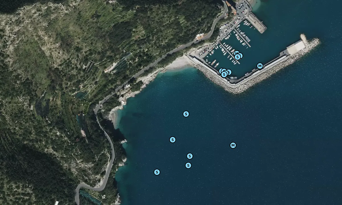 Satelite image of Baia di Cetara