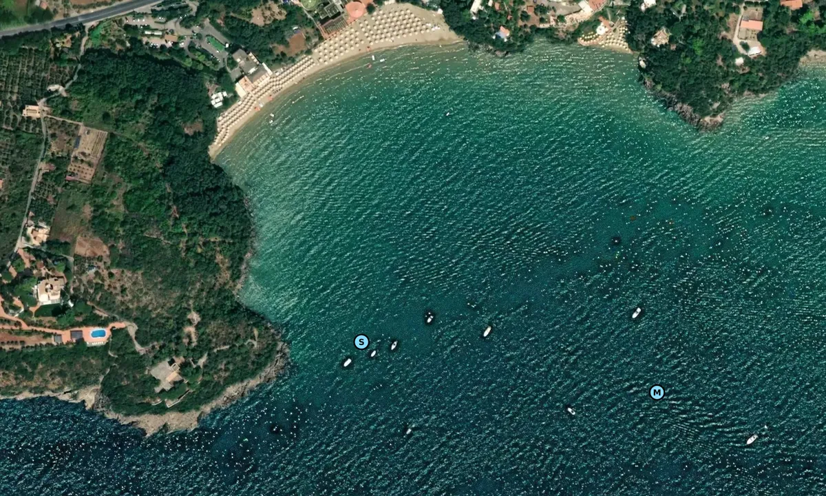 Satelite image of Baia di San Vito