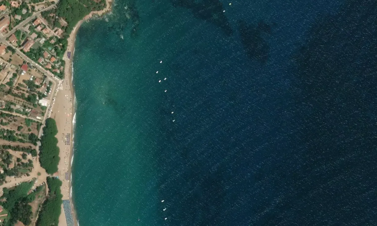 Flyfoto av Baia di Tancau