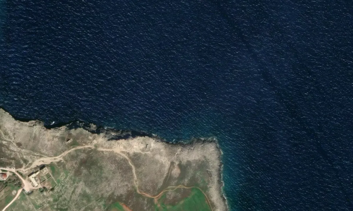 Satelite image of Baia Palombara