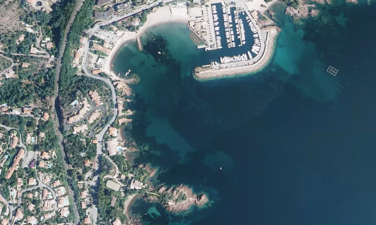 Flyfoto av Baie de la Figueirette