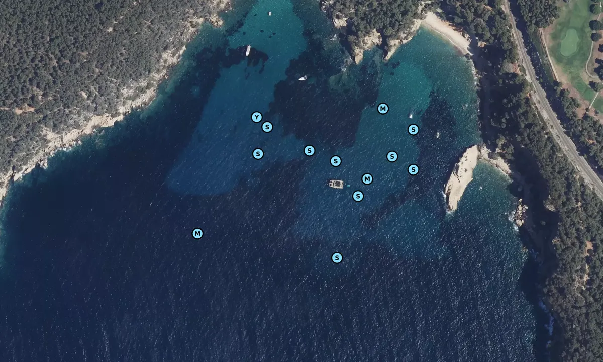 Satelite image of Baie de la Moutte