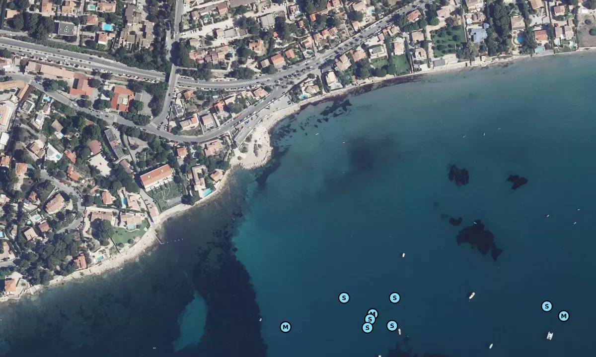 Satelite image of Baie de la Vierge