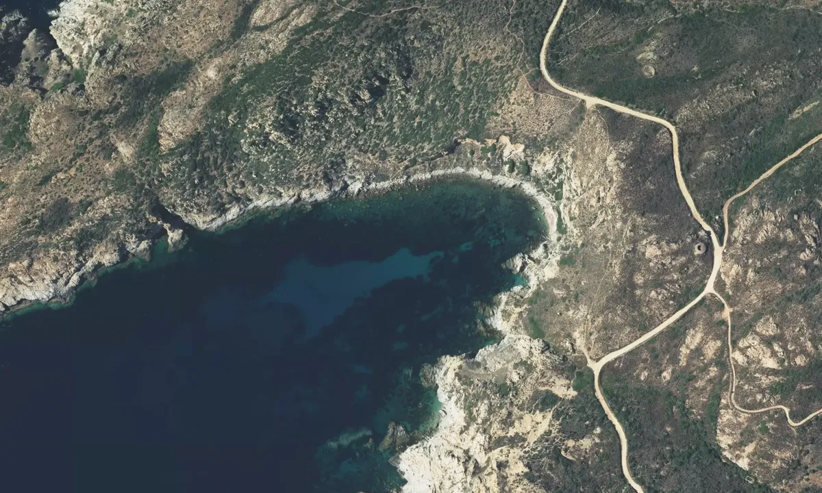 Flyfoto av Baie de Portu Vecchiu