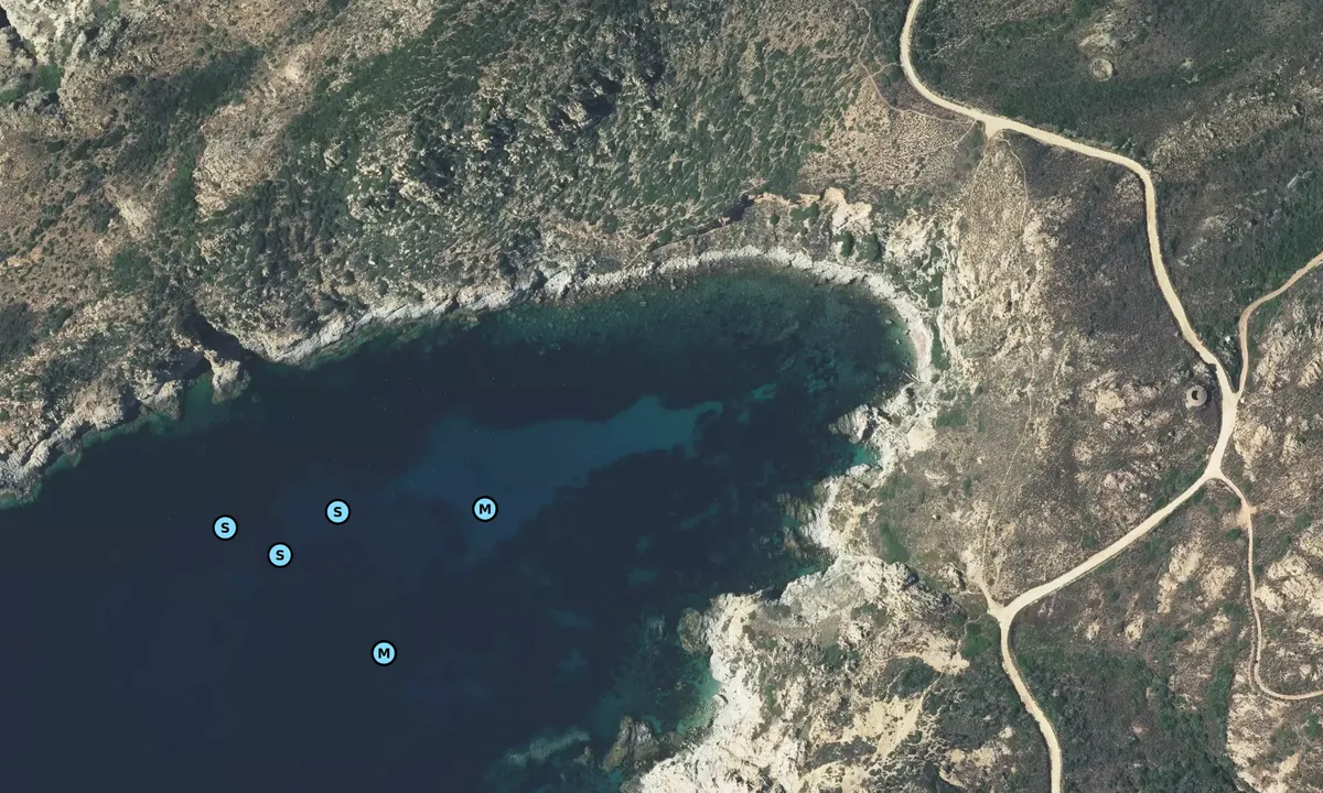 Satelite image of Baie de Portu Vecchiu