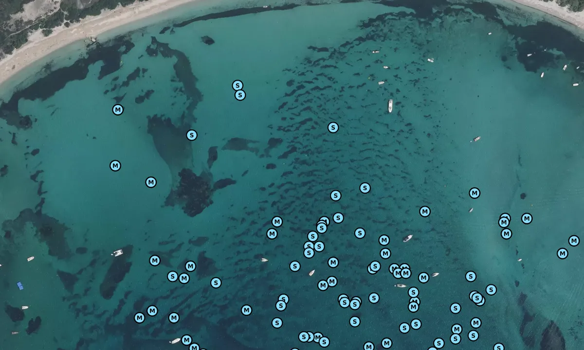 Satelite image of Baie de San Ciprianu Nord