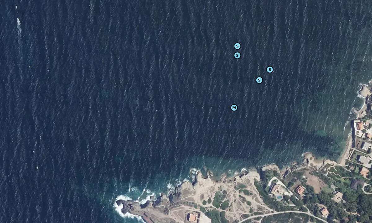 Satelite image of Baie de Sanary - Pointe Nègre