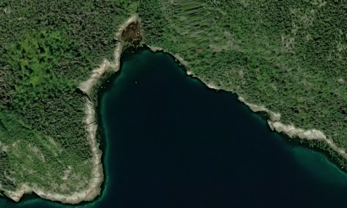 Satelite image of Baie-des-Anglais