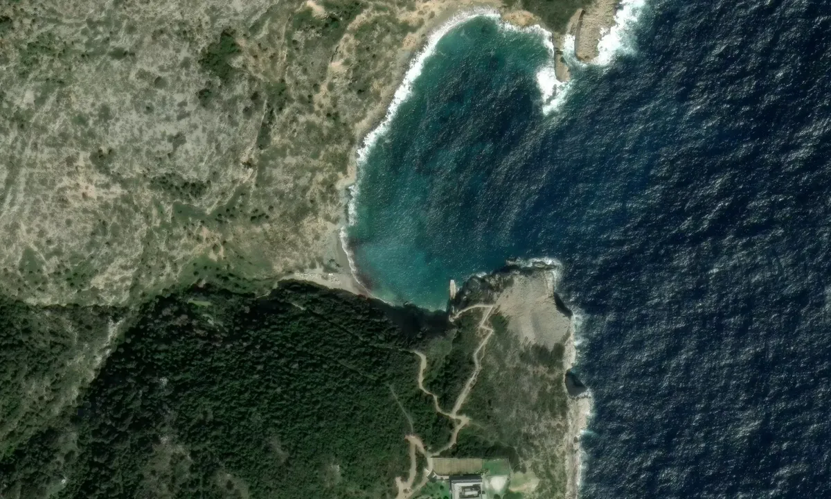 Satelite image of Baie Du Monastere