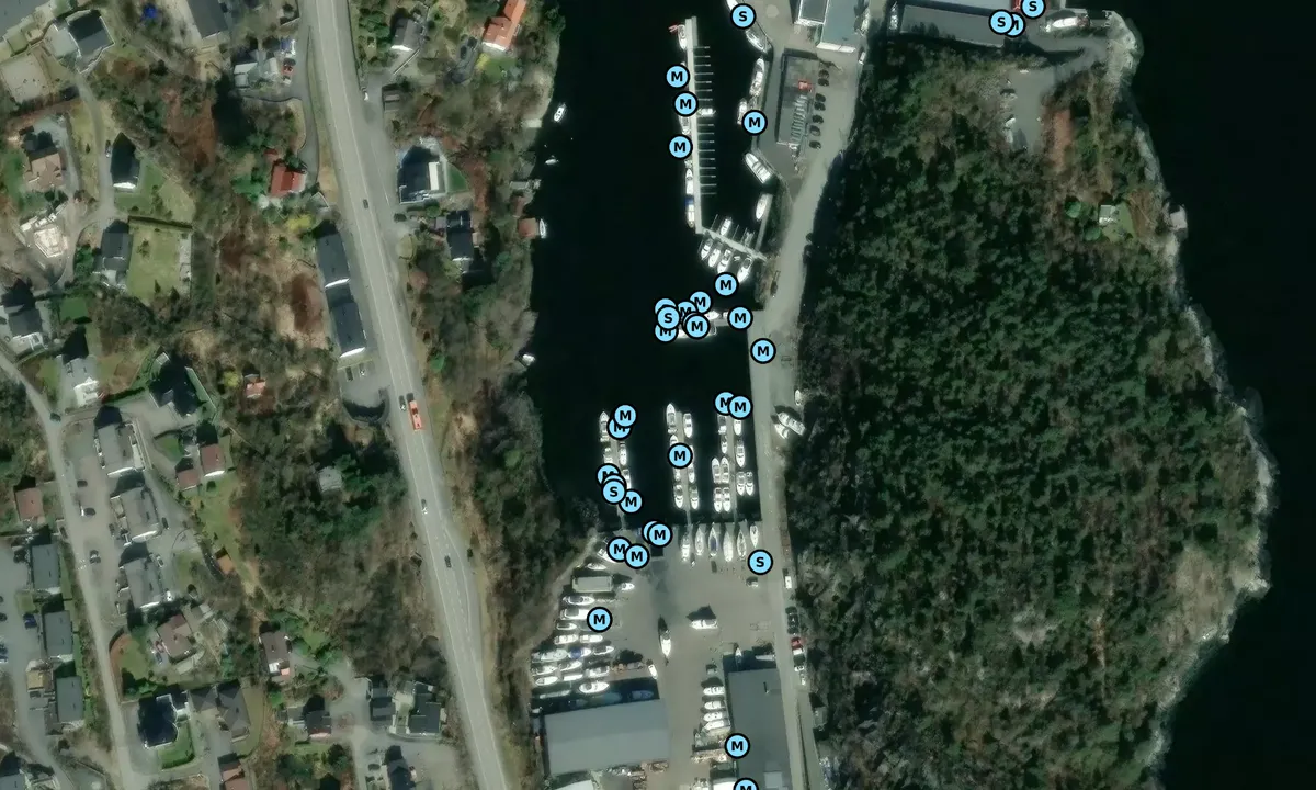 Satelite image of Bakarvågen