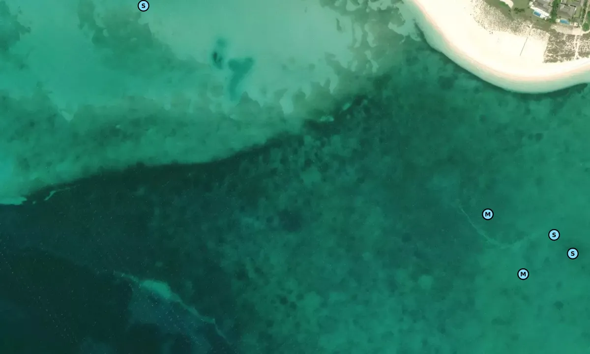 Satelite image of Baker's Bay North