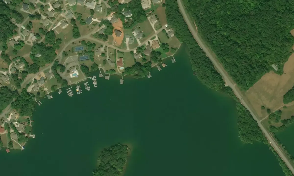 Satelite image of Bakers Creek Cove