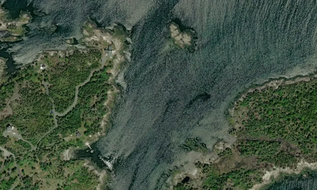 Satelite image of Bakers Gut