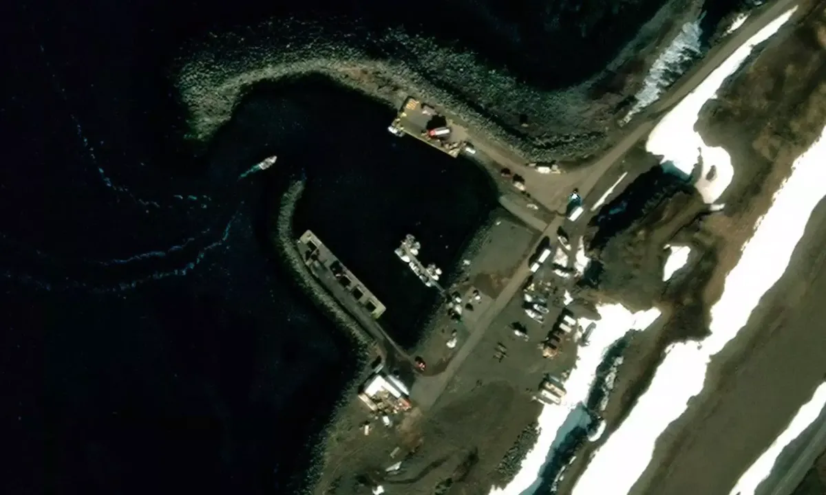 Satelite image of Bakkafjardarhöfn