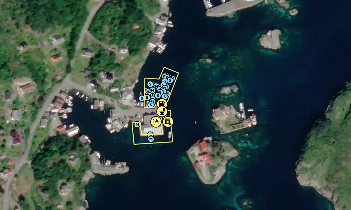 Satelite image of Bakkasund Gjestehavn