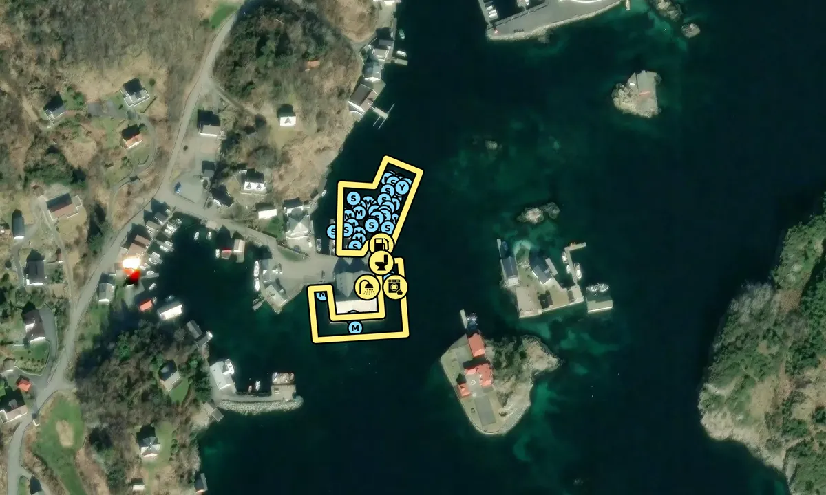 Satelite image of Bakkasund Gjestehavn