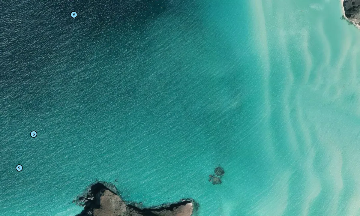 Satelite image of Balandra Cove
