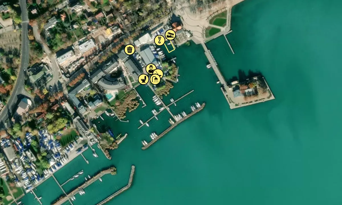 Satelite image of Balatonfüredi Yacht Club (BYC)
