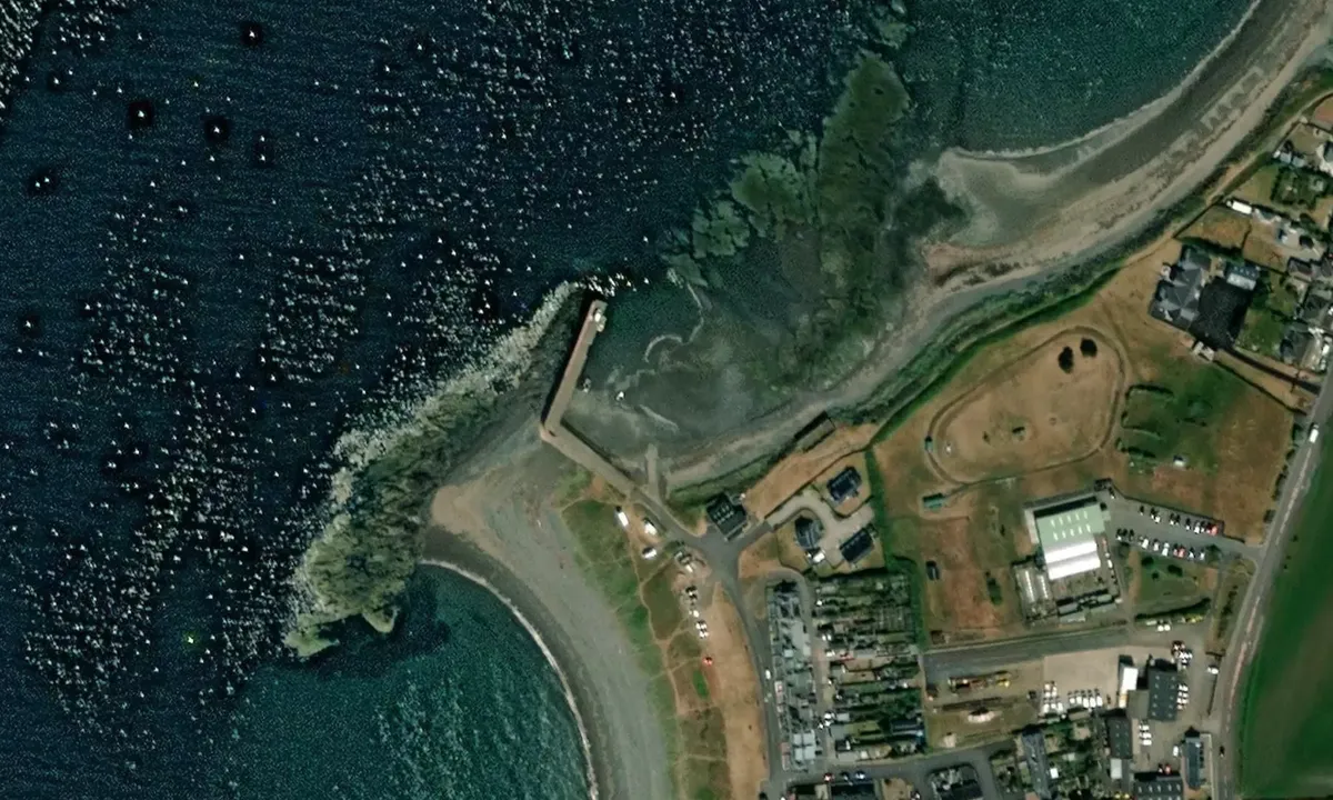 Satelite image of Ballantrae Harbour