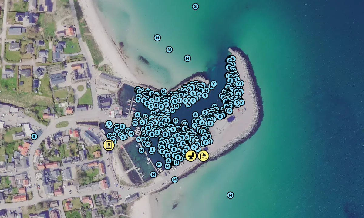 Satelite image of Ballen Havn - Samsø
