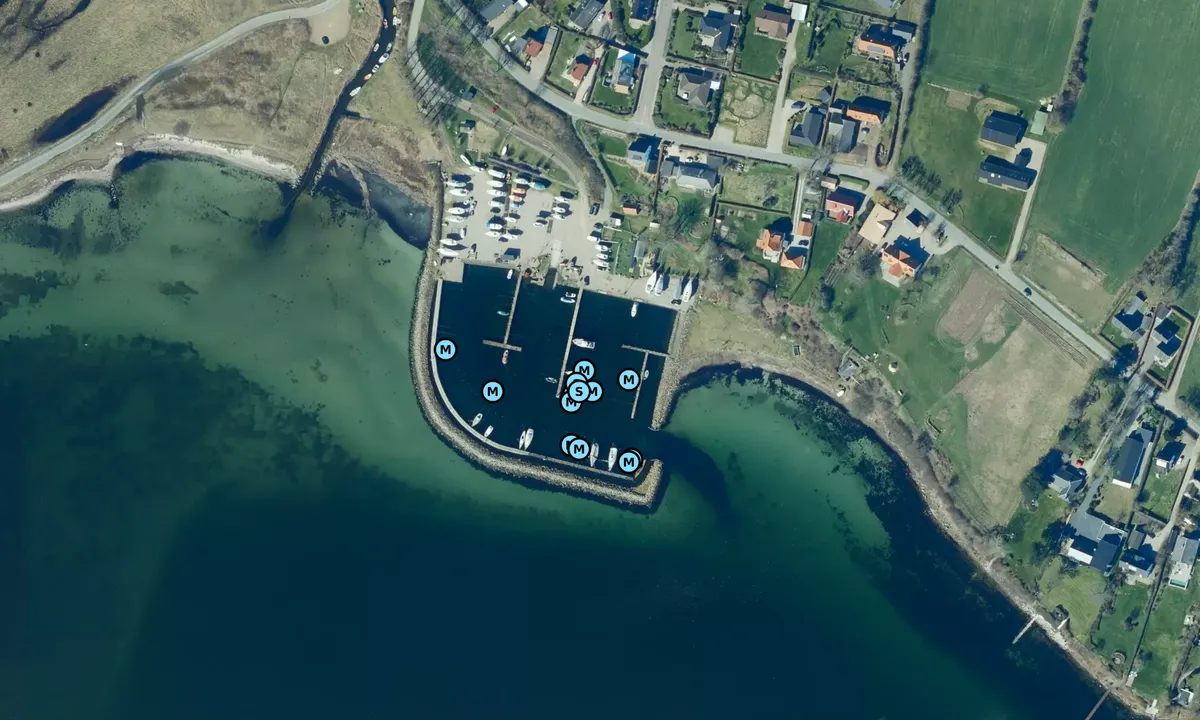 Satelite image of Ballen Lystbådehavn - Fyn
