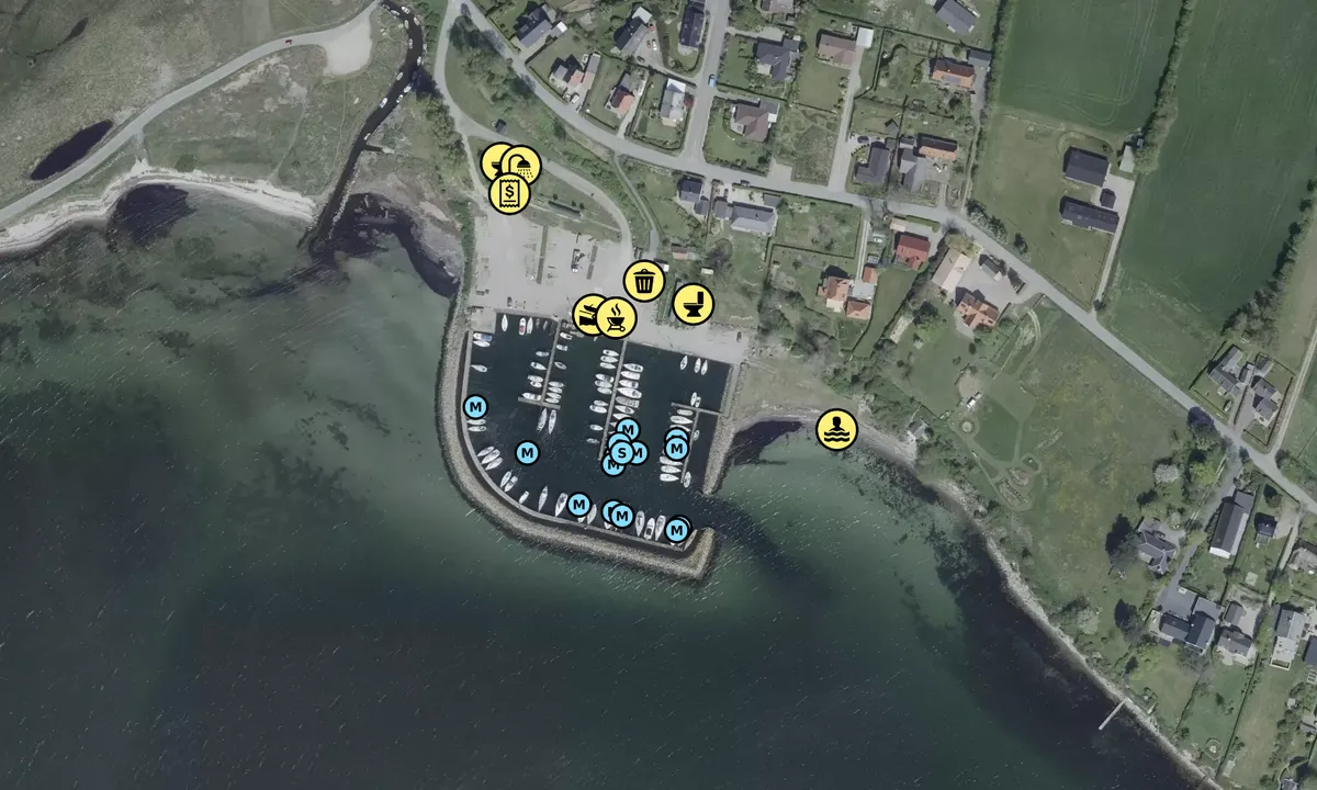 Satelite image of Ballen Lystbådehavn - Fyn