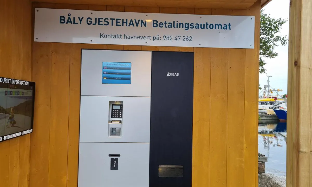 Båly Havn - Spangereid Gjestehavn: Ny betalingsautomat