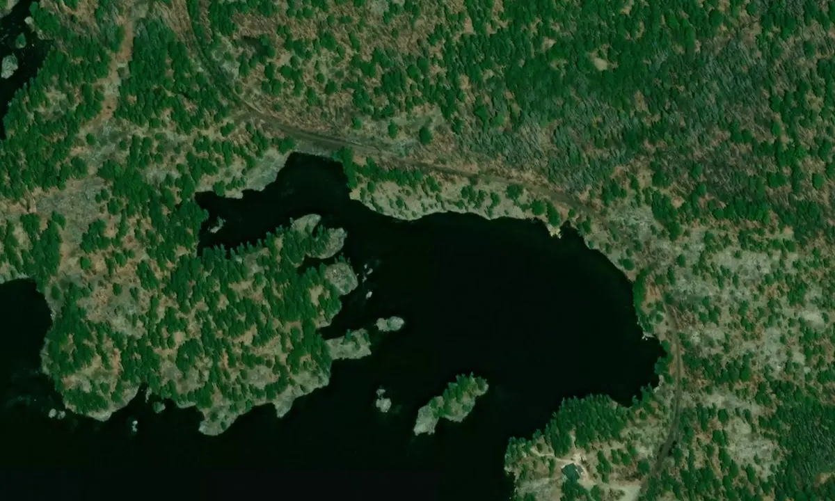 Satelite image of Barber anchorage