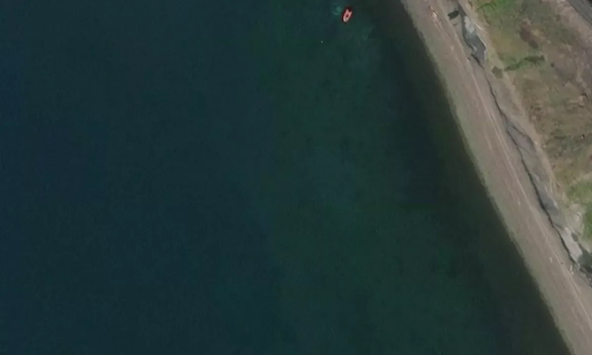 Satelite image of Barentsburg ankringsplass