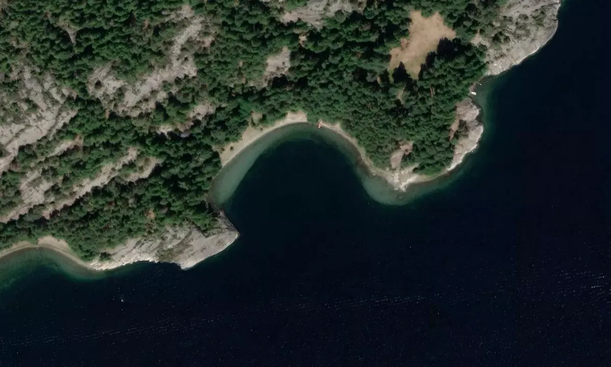 Satelite image of Bårholmen