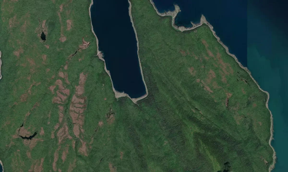 Flyfoto av Barlow Cove
