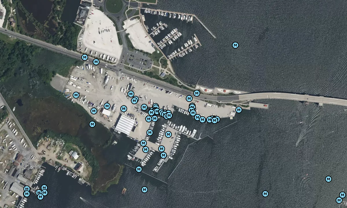 Satelite image of Barnegat Bay Marina 1