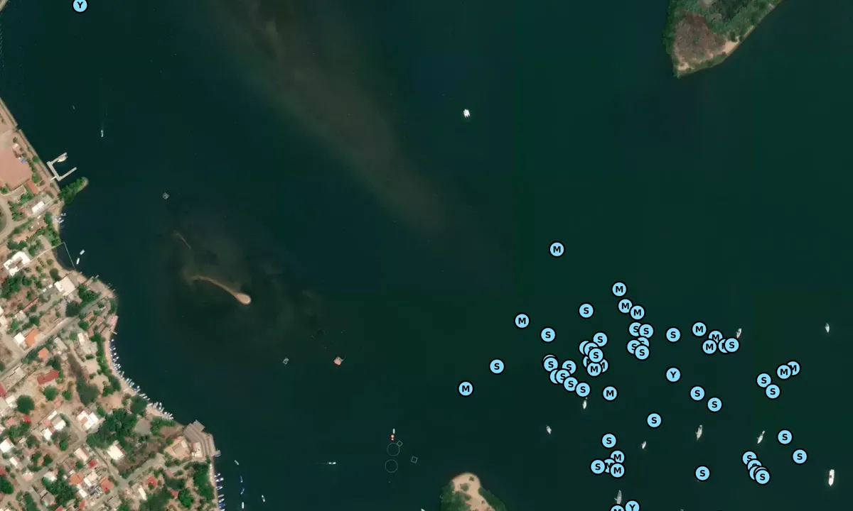 Satelite image of Barra de Navidad Lagoon