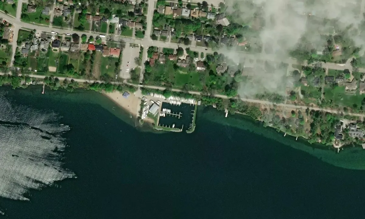 Satelite image of Barrie Yacht Club