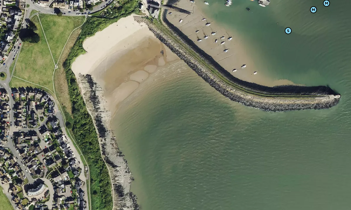 Satelite image of Barry Island