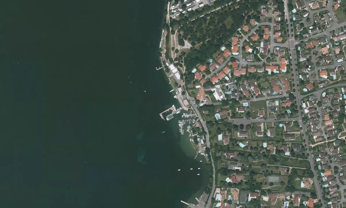 Flyfoto av Base nautique municipale Meyzieu Grand Large