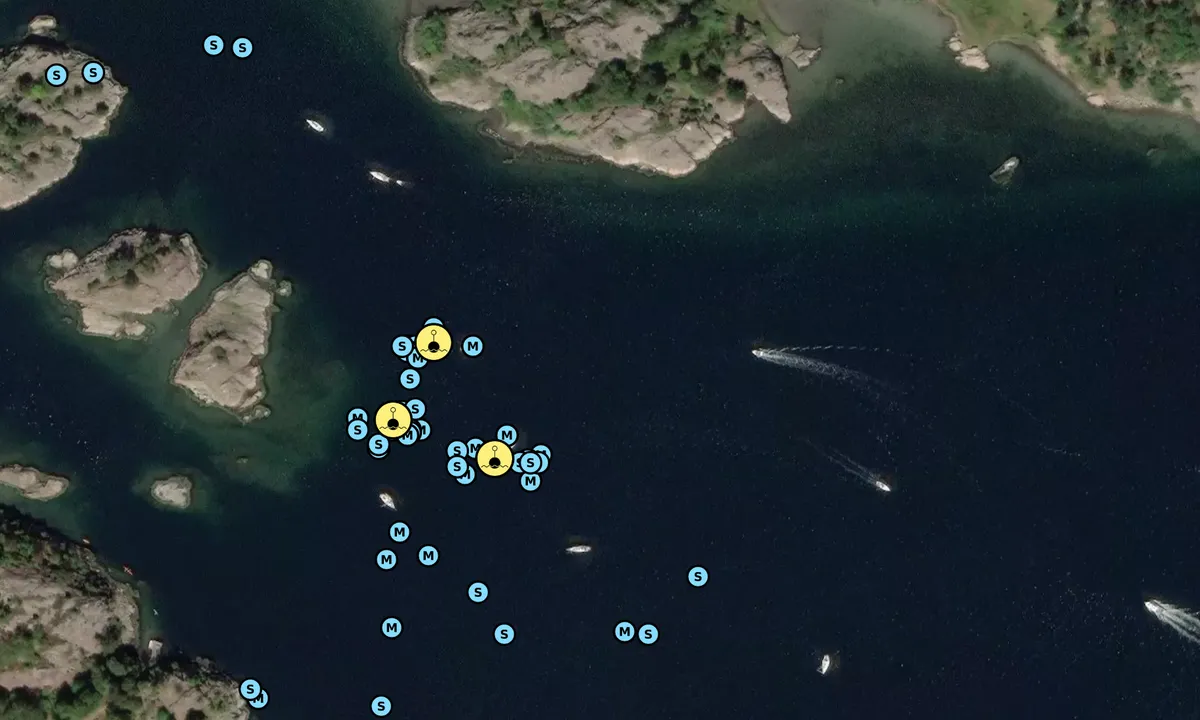 Satelite image of Bassholmen - SXK Västkust bouy
