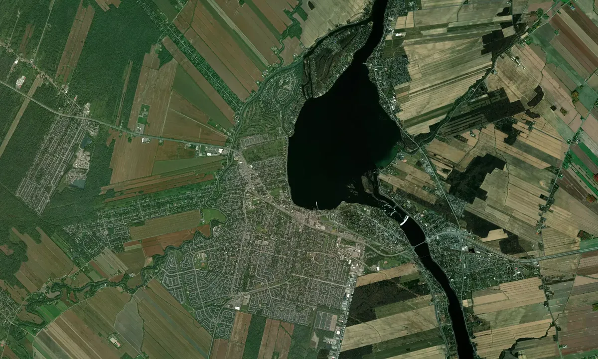 Flyfoto av Bassin de Chambly