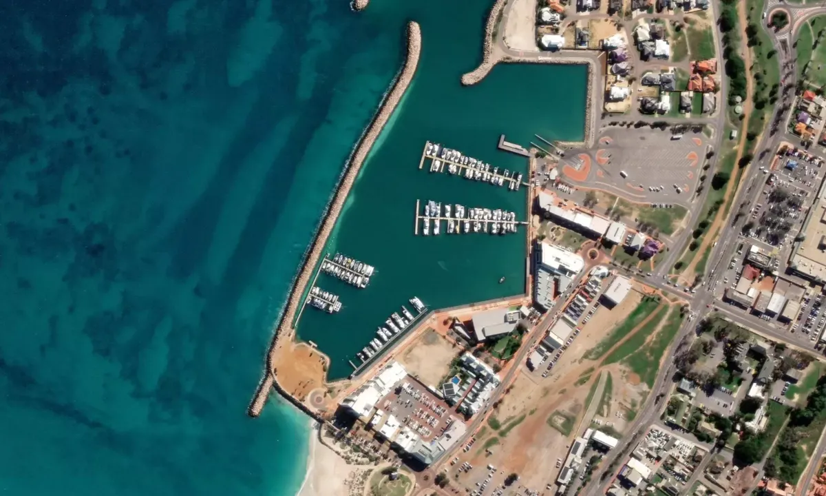 Flyfoto av Batavia Coast Marina (Geraldton)