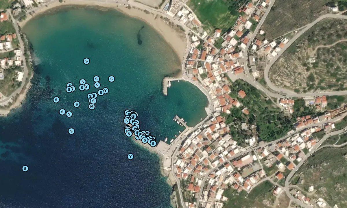 Satelite image of Batsi marina